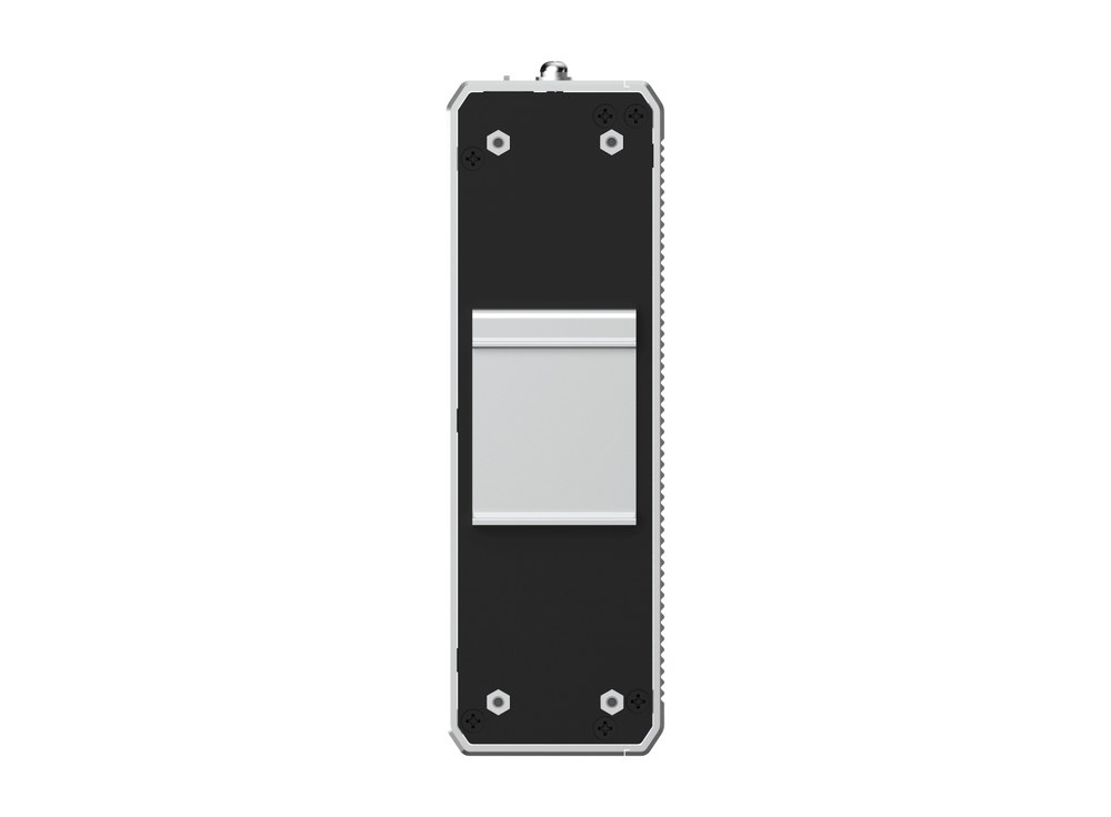 Mặt sau RG-NIS2100-4GT2SFP-HP với giá gắn ray DIN, ảnh hãng