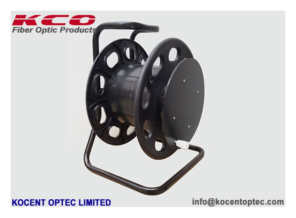 Rulo rỗng loại cầm tay của KCO dùng quấn dây quang dã chiến, có tay xách và chân đế