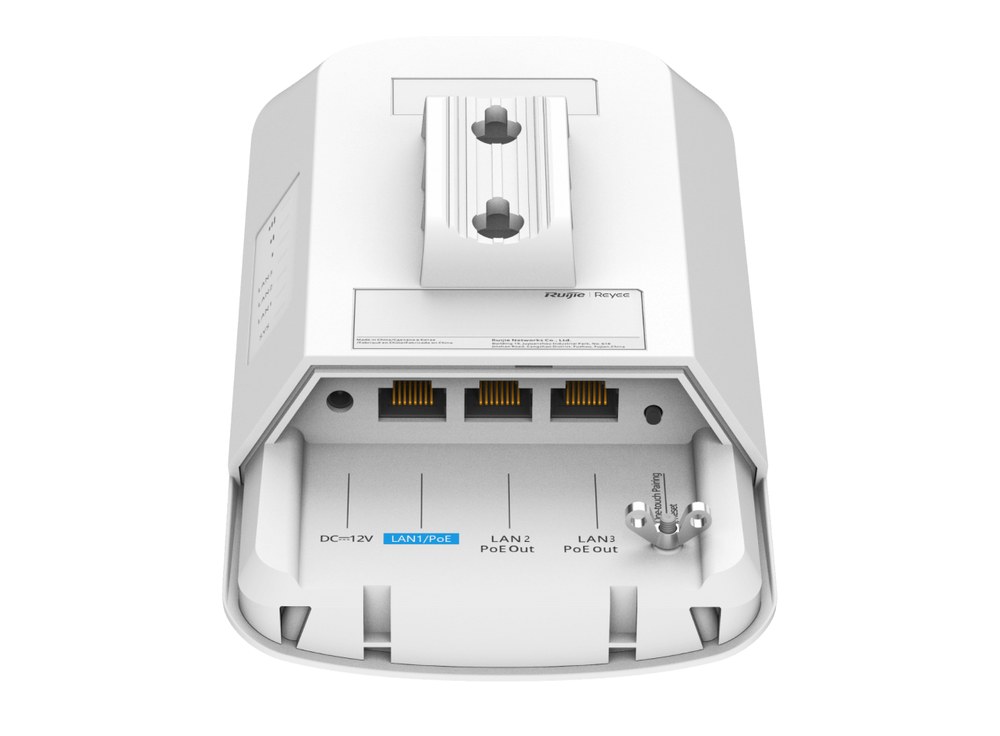 Khoang cổng mạng và cổng nguồn của RG-EST330F-P, ảnh hãng Ruijie