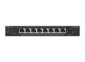 Switch Ruijie RG-ES209MG-P 8 cổng PoE+ 2,5G, 1 cổng SFP+ 10G