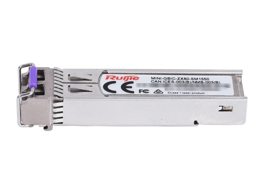 Module 1000BASE-ZX Ruijie MINI-GBIC-ZX80-SM1550 chụp nghiêng