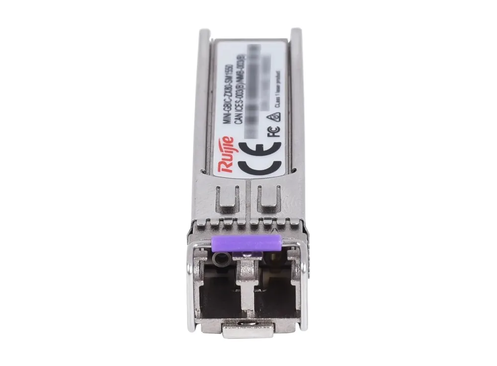 Mặt trước MINI-GBIC-ZX80-SM1550 với đầu nối Duplex LC